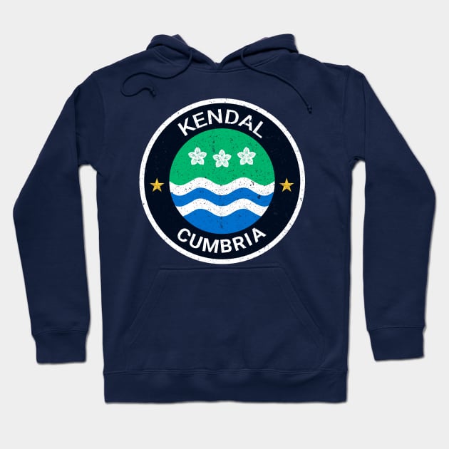 Kendal - Cumbria Flag Hoodie by CumbriaGuru